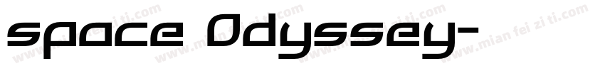 space Odyssey字体转换